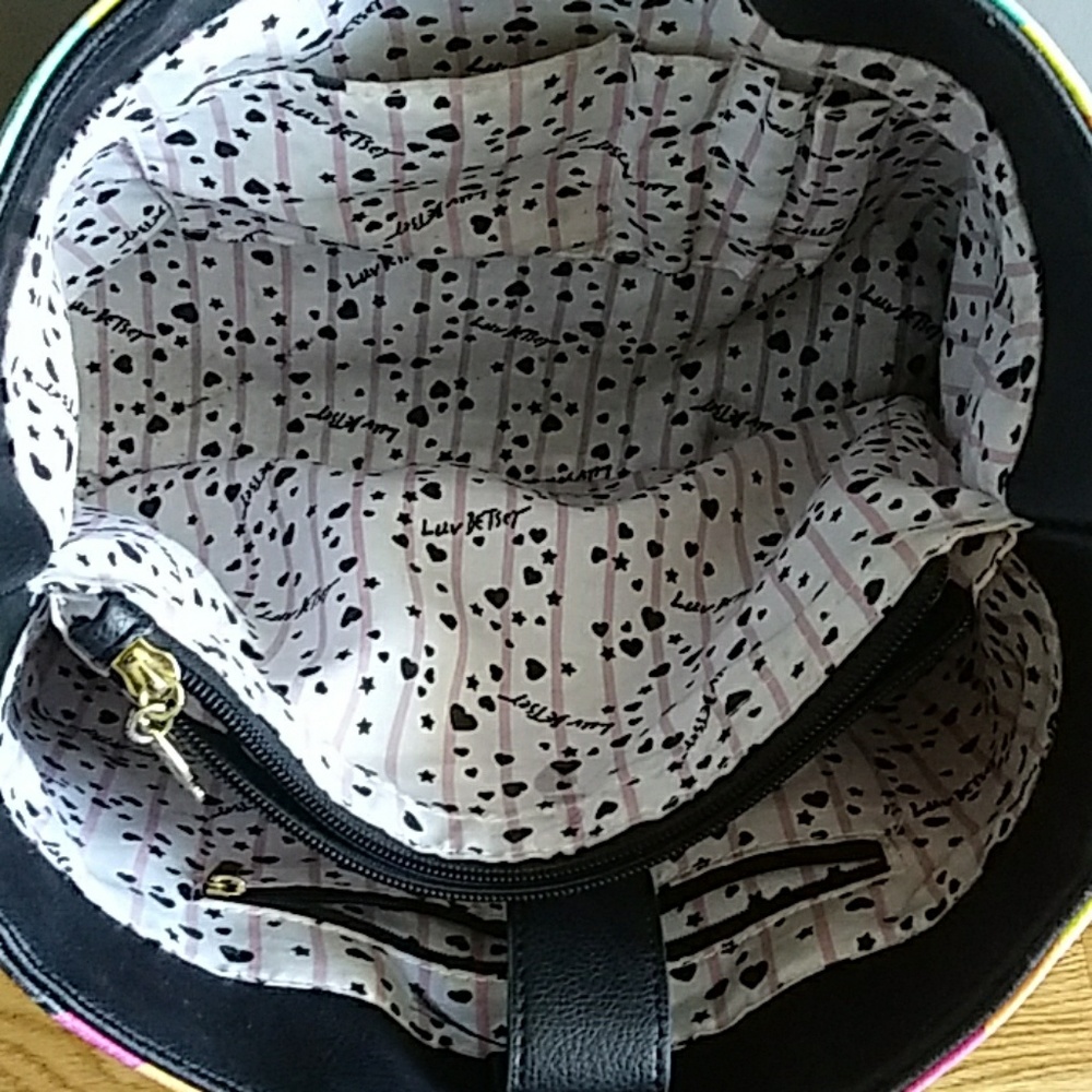 Betsy Johnson Rainbow Satchel - Picture 4 of 5